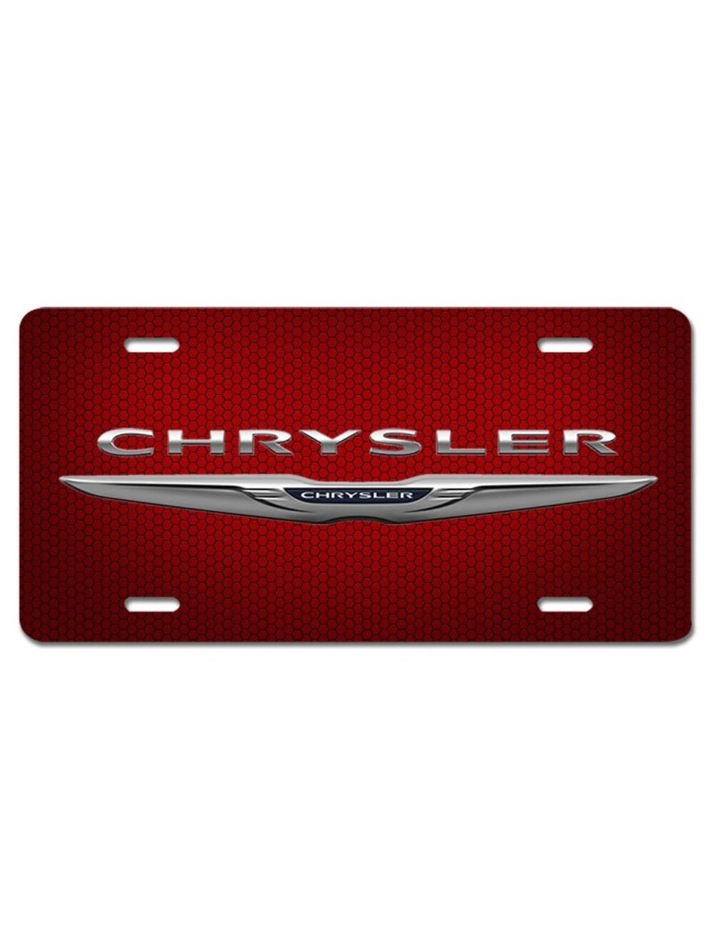 CHRYSLER Vehicle License Plate Pacifica Voyager 300 S Inspired Art Car Tag Red